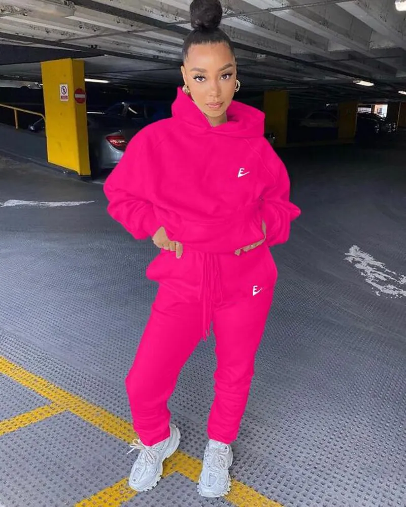 Designer Tracksuits Plus Size Two Piece woman Set Top and Pants Women Tracksuit Clothes Casual 2pcs Outfit Sports Suit