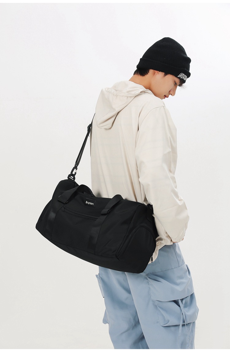Men's and women's wet dry separation fitness bag, outdoor travel with shoe compartment luggage bag, can be used as a lever handbag_voghion.com