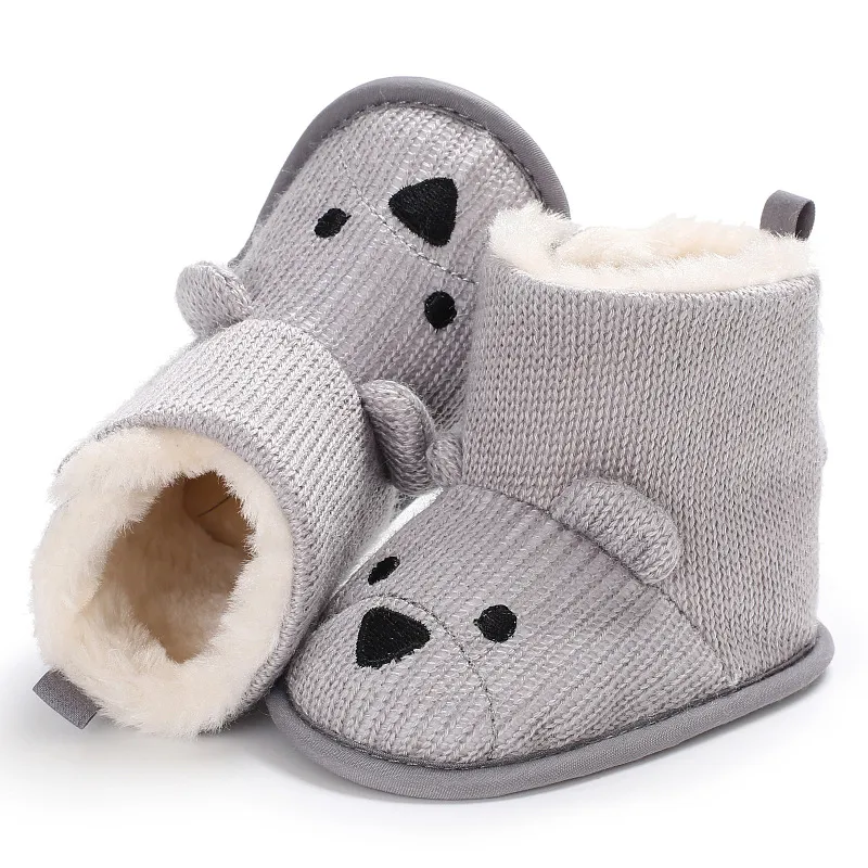 Infant Winter Baby Toddler Newborn Cute Cartoon Bear Shoes Cutefeet Girls Boys Little Kid First Walkers Snow Boots_desvips.com
