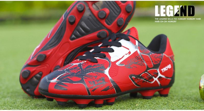 Atmungsaktiv, komfortabel, Sport und Freizeit FG High-Top, lange Spikes, gebrochene Spikes Fußballschuhe, Rasenspiel, groß_voghion.com