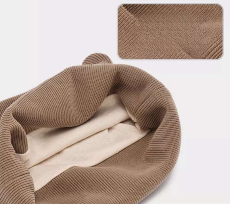 winter, Maternity, Spring And Fall Children's Knitted Headband Windproof Cap, Small Face Exposed_voghion.com