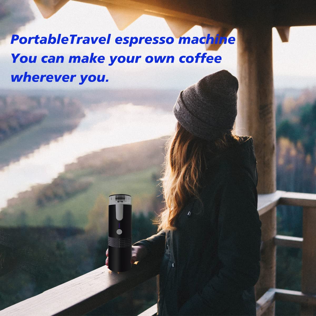 Tragbare kabellose elektrische Kaffeemaschine, eingebauter Akku, wiederaufladbar, für den Außenbereich, Reisen, Auto, Zuhause, vollautomatische Kaffeemaschine_voghion.com