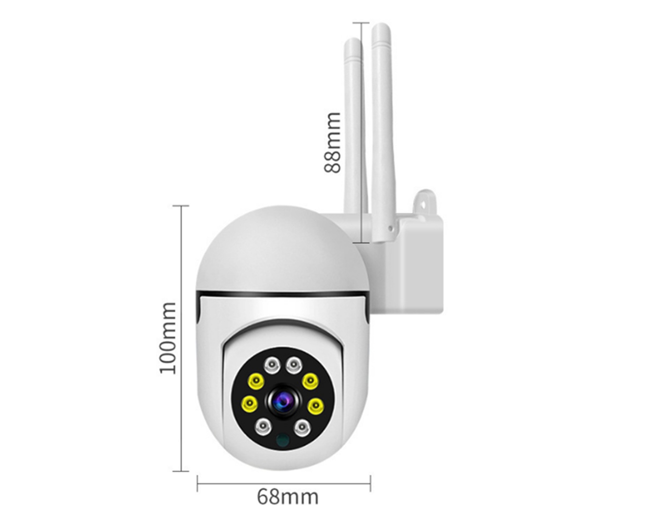 C06 6X 720P Wifi Wireless Camera Surveillance Indoor Monitor HD Night Vision_voghion.com