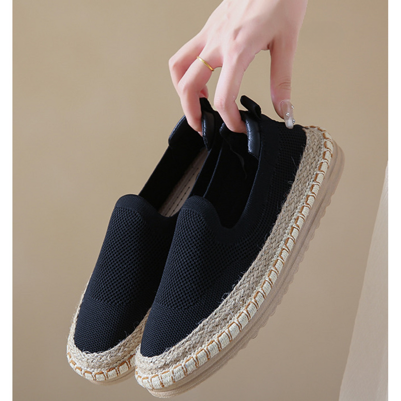 Fisherman Women 2024 summer new mesh surface breathable casual single soft sole non-slip slip-on cloth shoes_voghion.com