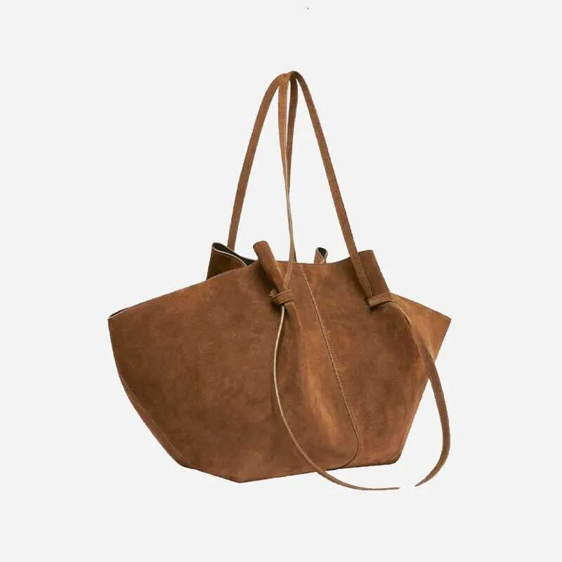 Per le donne Designer Nubuck Pelle Spalla Grande Capacità Aperta Tote Manico Superiore Tracolla Borse E Portafogli_voghion.com
