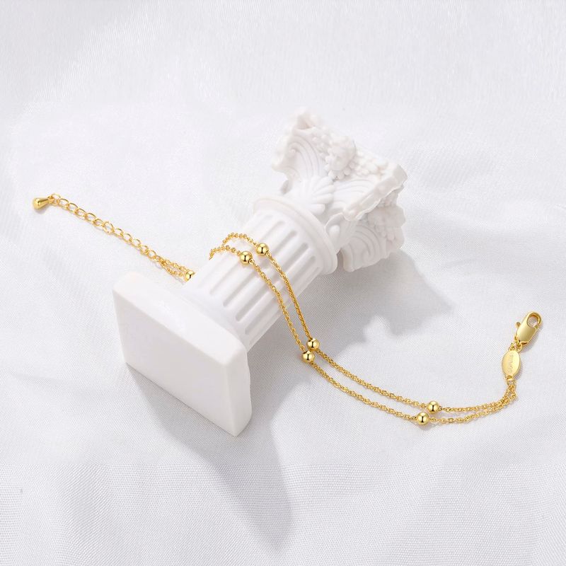 1 Stück doppellagiges 1 mm Satelliten-Frauen-Sommer-Fußkettenarmband Mode-Fußriemen-Schmuck_voghion.com