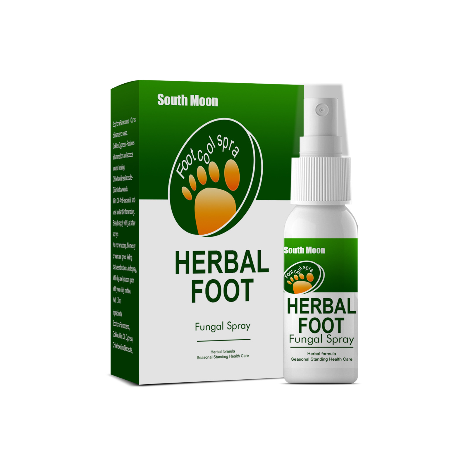 Sweat, Herbal spray Odor and Itch Relieving Foot Care Spray_voghion.com