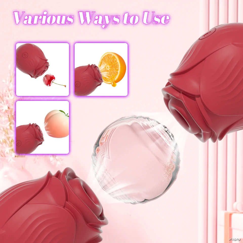 Rose Sucking Vibrator And Clitoral Stimulator For Women_voghion.com