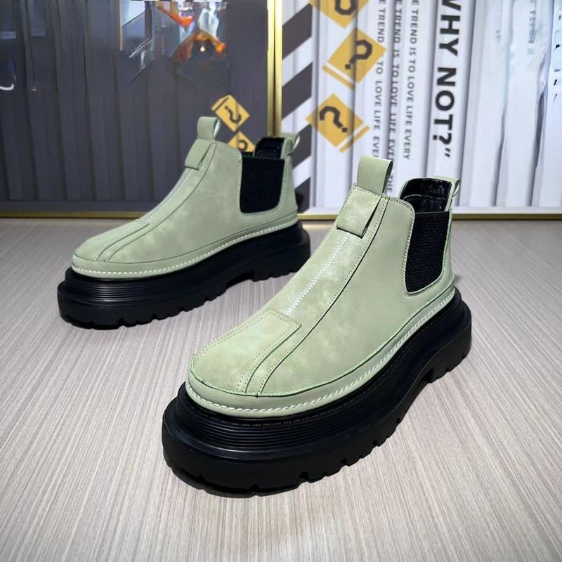 Herbst Neuankömmg Mode lässig britischen Stil Designer Motorrads tiefel bequeme hoge Winter warm Herren schuhe_voghion.com