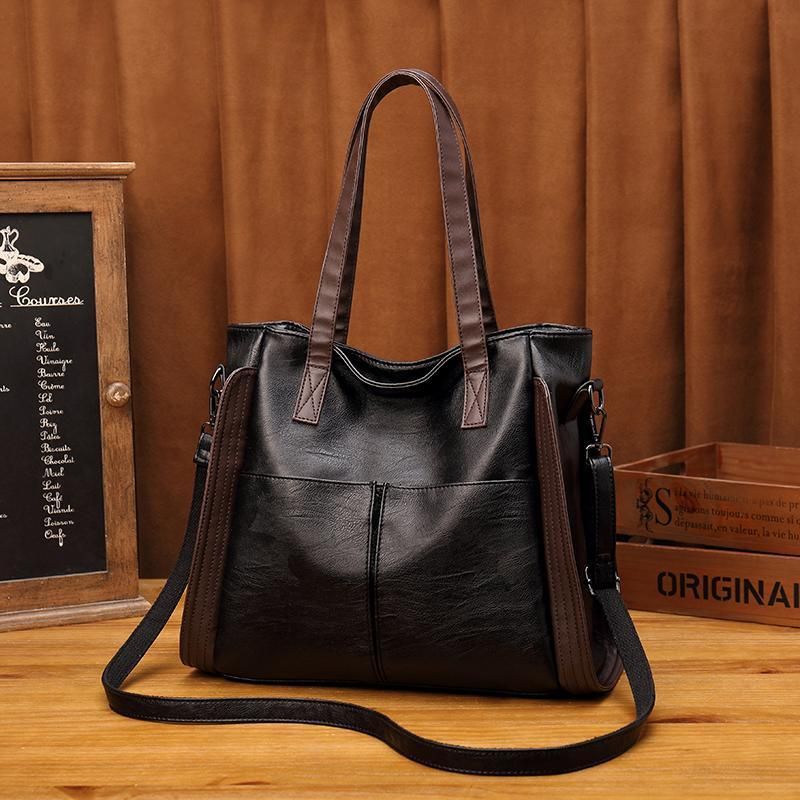 Net rot gleiche Stil Canvas Kapazität einzelne Schulter große Tasche Frauen 2024 neue trendige Handtasche einfache_voghion.com