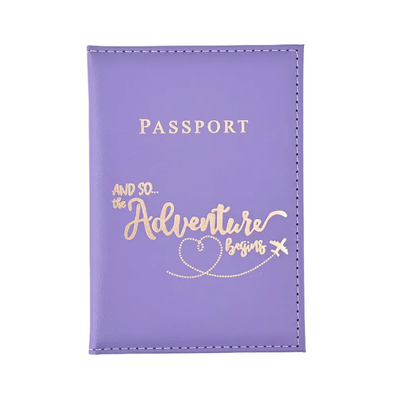 1 STÜCKE Abdeckung Tasche Für Frauen Männer Pu Leathaer Mode Reisepasshülle Fall ID Name Visitenkarten Schutztasche_voghion.com
