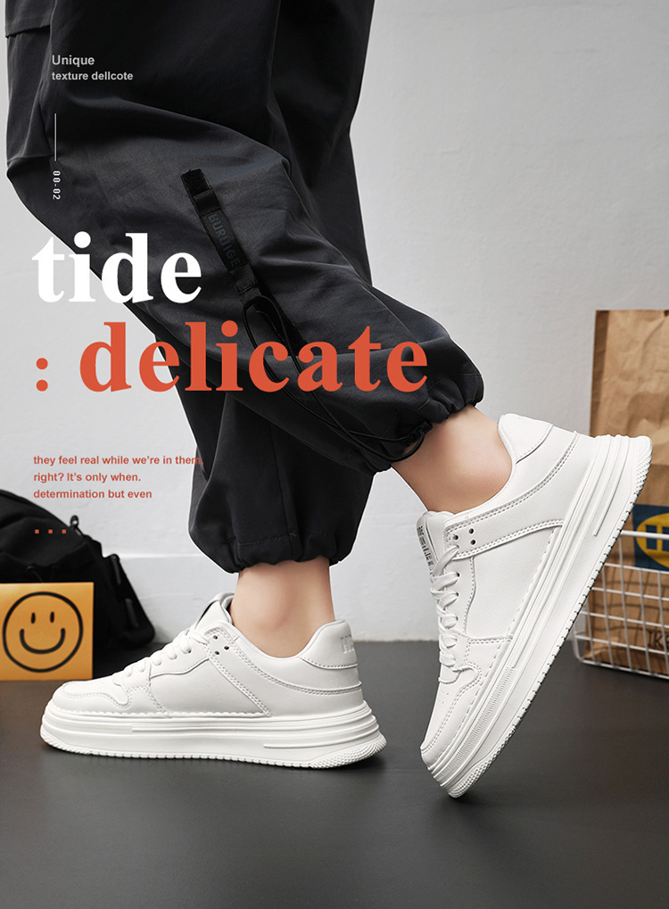 Baskets homme décontractées blanches pour skate et ville_voghion.com