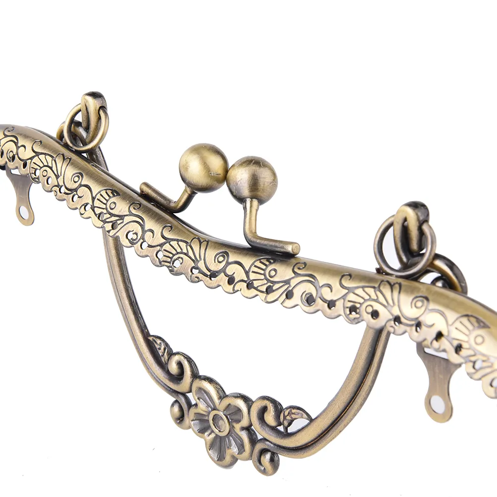 1X 20.5cm Vintage Women Purse Clutch Bag Clasp Handle DIY Handbag Frame_voghion.com