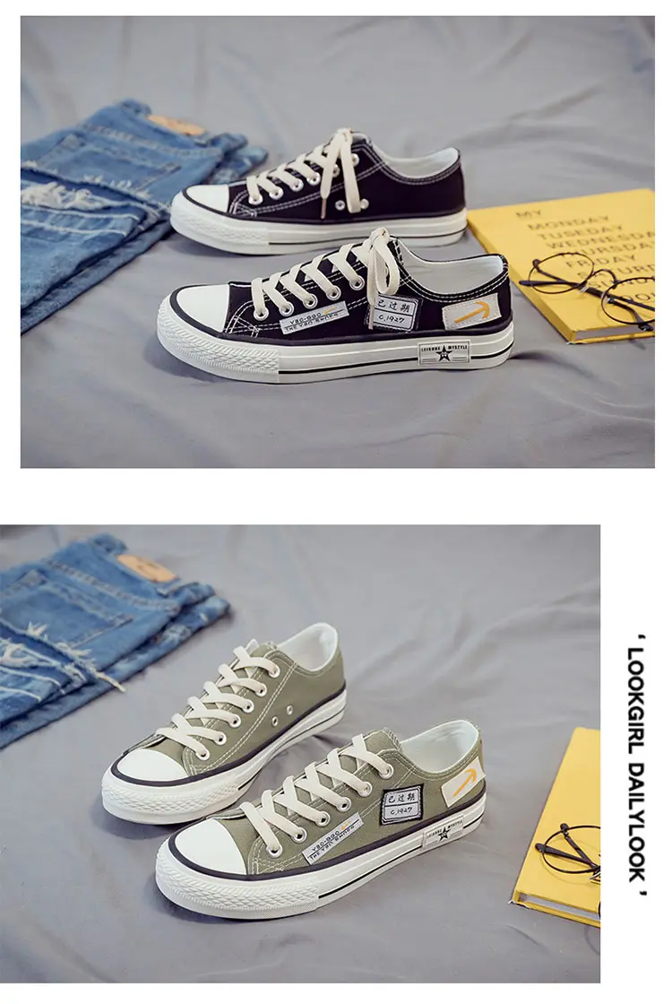 Casual Canvas Shoes For Men Lightweight Versatile Trainers_voghion.com