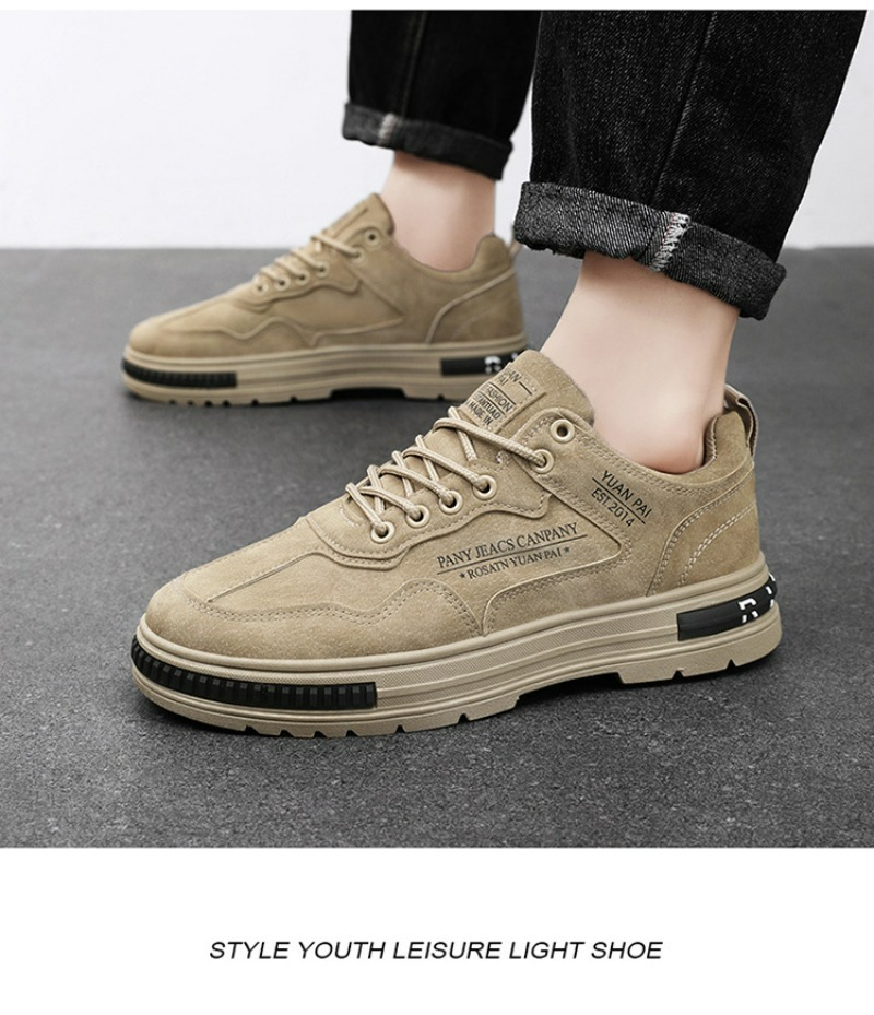 Caual Shoe for Men Summer Outdoor Platform Hiking Work Boot 2024 Fahion Deigner Leather Loafer Zapato Para_voghion.com