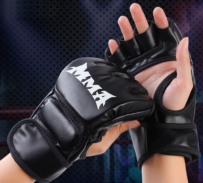 Adult Boxing Sanda Children Muay Thai Half Finger Training Men And Women Fighting Sandbag MMA Gloves
