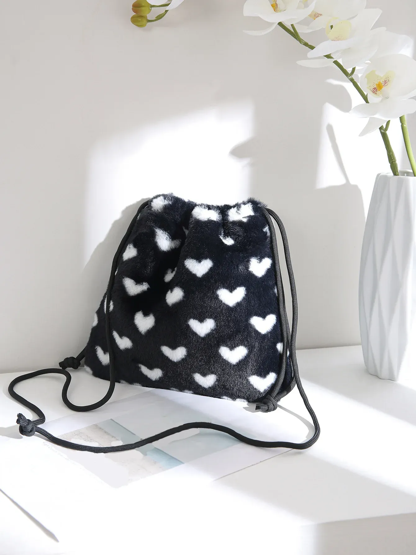 Borsa a tracolla monospalla con coulisse e motivo leopardato retrò per donna, nuova borsa a mano autunno/inverno per il tempo libero_voghion.com