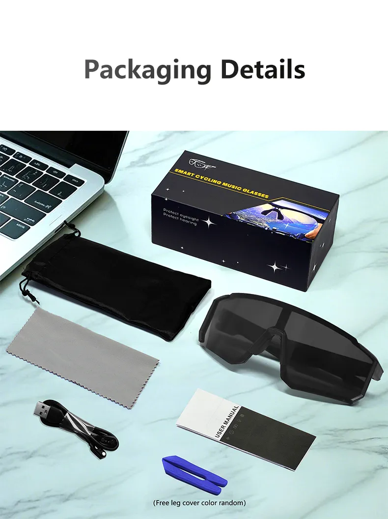 Gafas de sol inteligentes con Bluetooth, diseño de viento y arena (2025), para ciclismo al aire libre, para hombres y niñas, con colores deslumbrantes._voghion.com