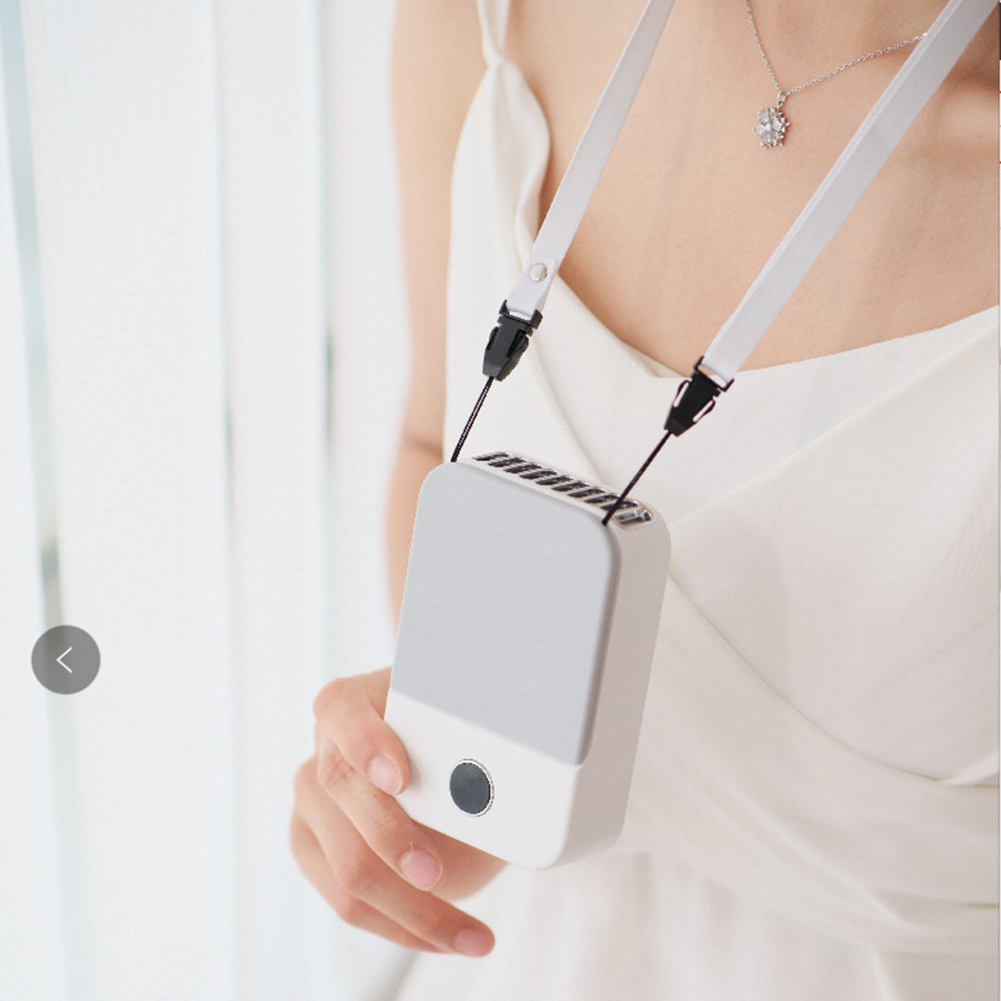 Mini Waist Clip on Fan for Shirt, Portable Personal Neck Fan with Display of Remaining Power, for Outdoor Camping_voghion.com
