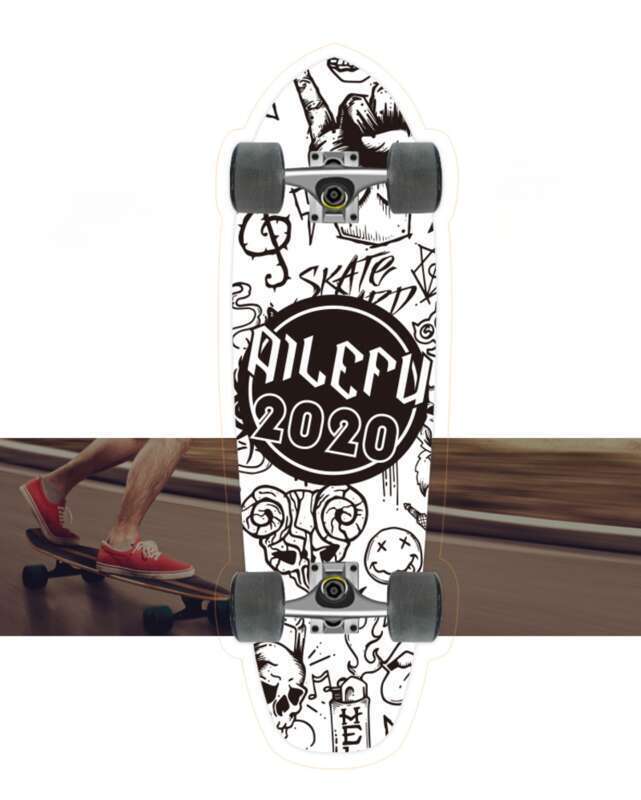 Street Brushing Big Small Fish Male And Female Skateboarding Children Commuting Adult Professional Board Four-wheel_voghion.com