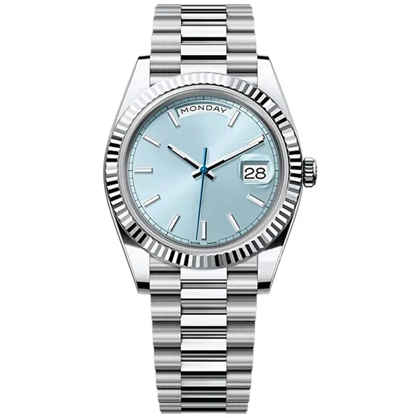 Designerskie zegarki męskie, automatyczny zegarek na rękę Day Date 36 i 41 mm, mechanizm automatyczny 2813, szkło szafirowe, stal nierdzewna, pasek prezydencki, Orologio Di Lusso_voghion.com