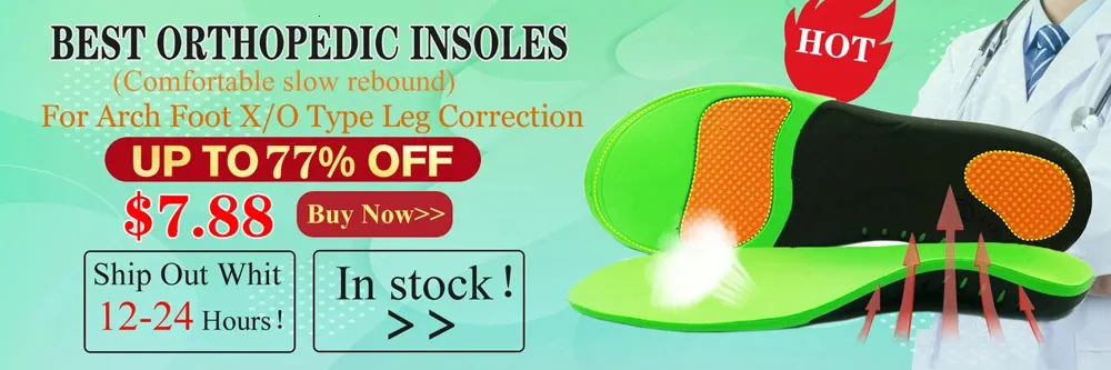 Running Sport Orthopedic Insoles Shock Absorbant Pads Sole Pad Shoes Insert Foot Care For Plantar Fasciitis 250114_desvips.com