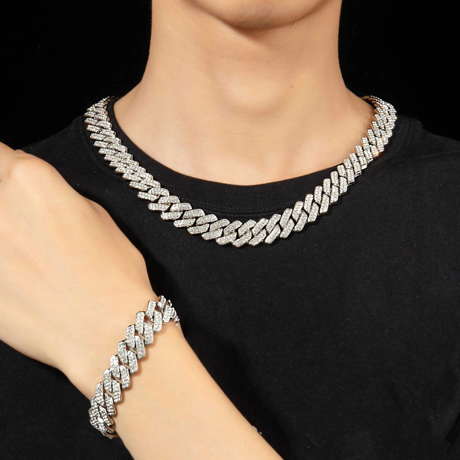 Hip Hop Style Cool Jewelry Accessories Stainless Steel 6mm To 12mm Cuban Link Chain Bracelet For Man Boys_voghion.com