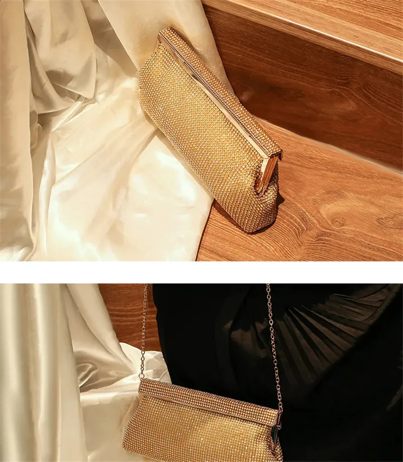 Pochette da sera per donna elegante borsa a tracolla_voghion.com