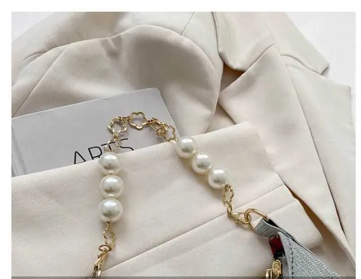 Sac à bandoulière simple en cuir PU pour femme avec chaîne en perles pailletées de couleur unie Ba241214_voghion.com