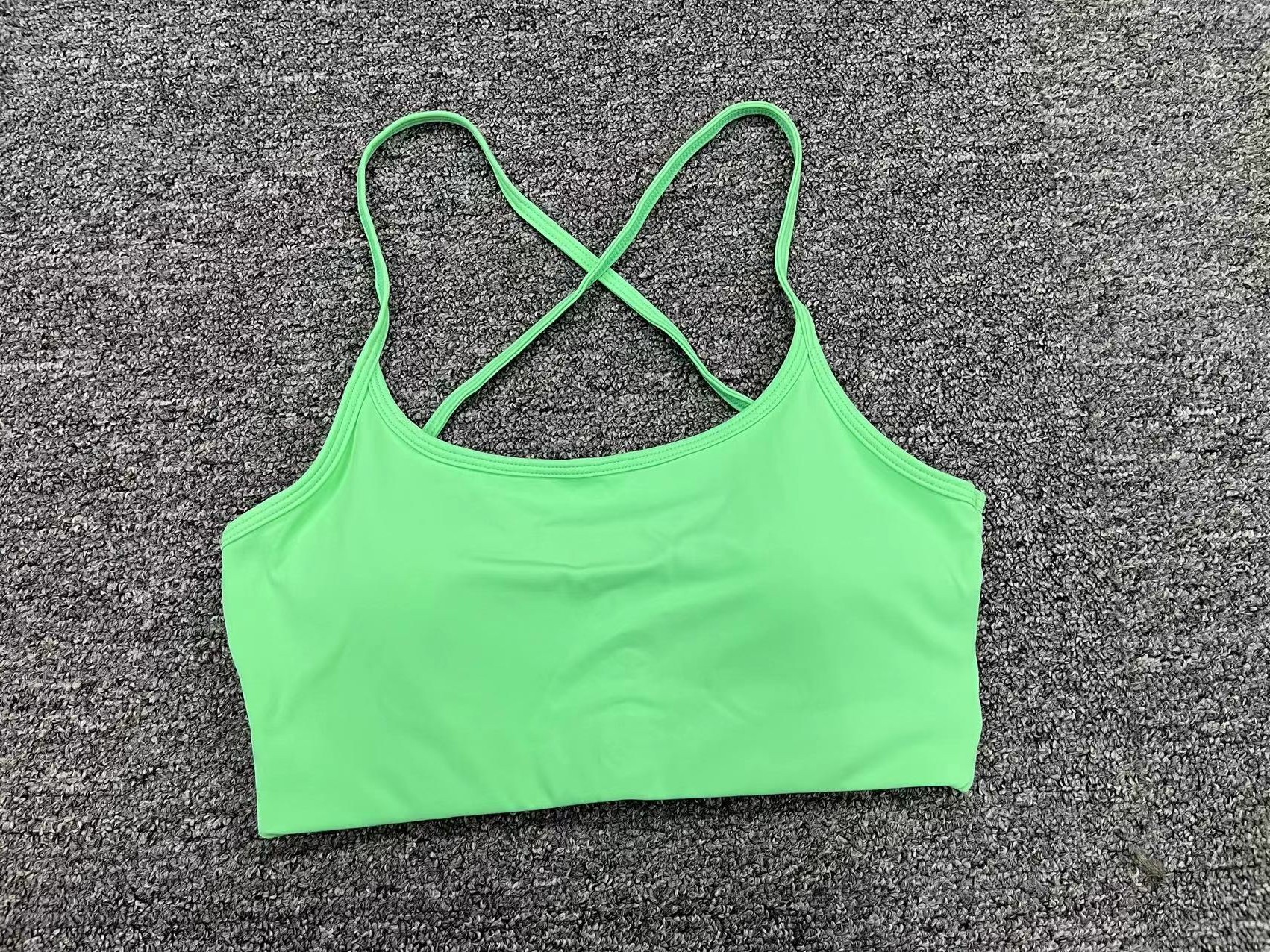 Quick drying, breathable, nude running sports bra, beautiful back, fitness top, yoga suit for women_voghion.com