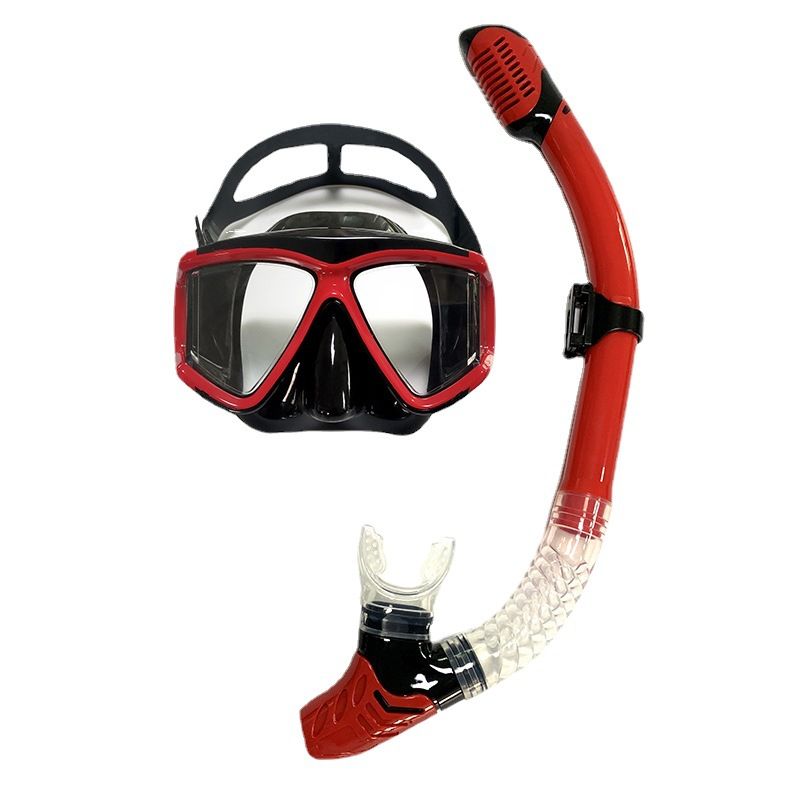 Snorkelkit Dykglasögon för vuxna, silikonspeglar med stor båge, kan utrustas med MYA-linser för snorkling._voghion.com