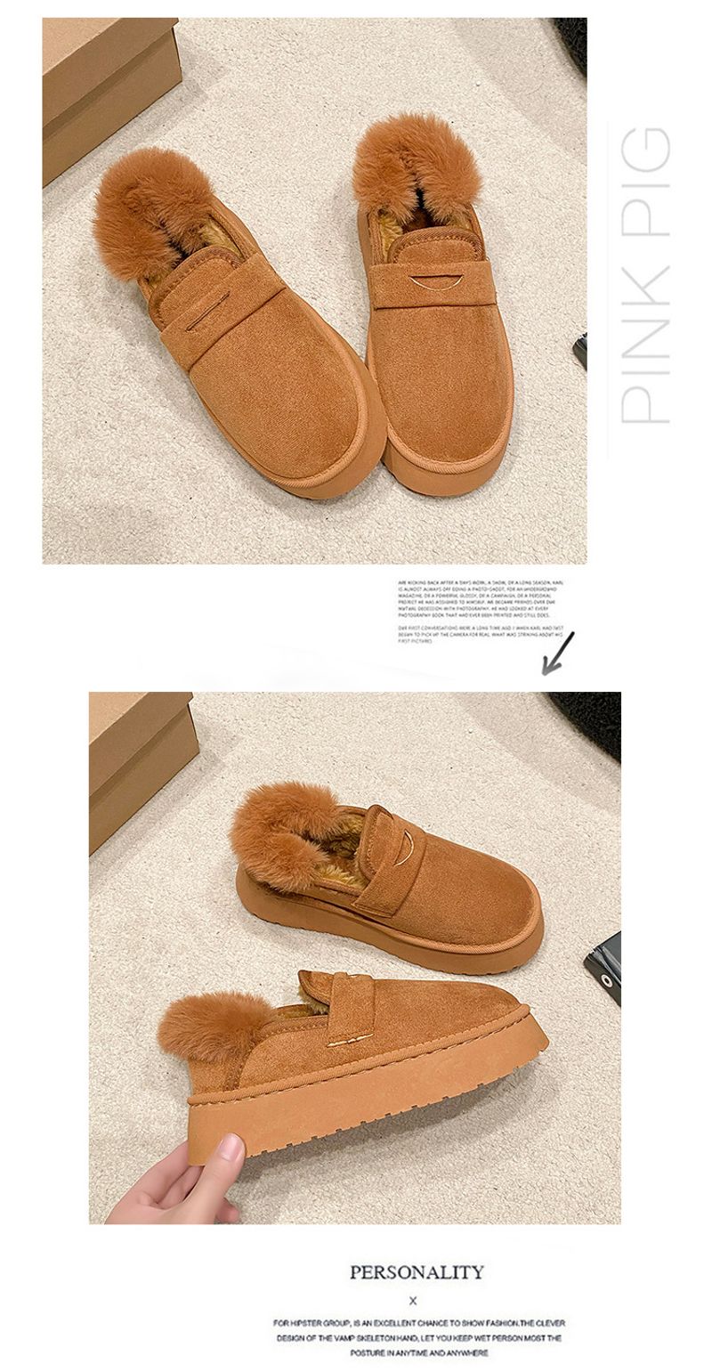 Internet-Promi-Hot-Selg-Schneestiefel mit dicken Sohlen 2024 neue koreanische Version plus Veet verdickte einfarbige warme Slipper_voghion.com