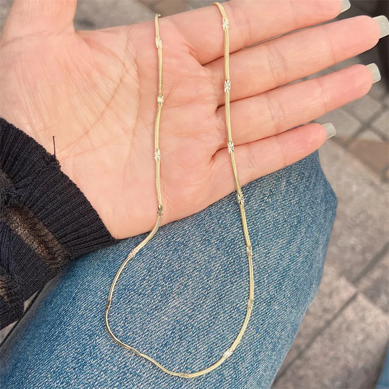 Hochwertige vergoldete Halskette Bulk Lot 18 Zoll 20 Zoll Rolo Curb Figaro Schmuck Kette Halskette Großhandel_voghion.com