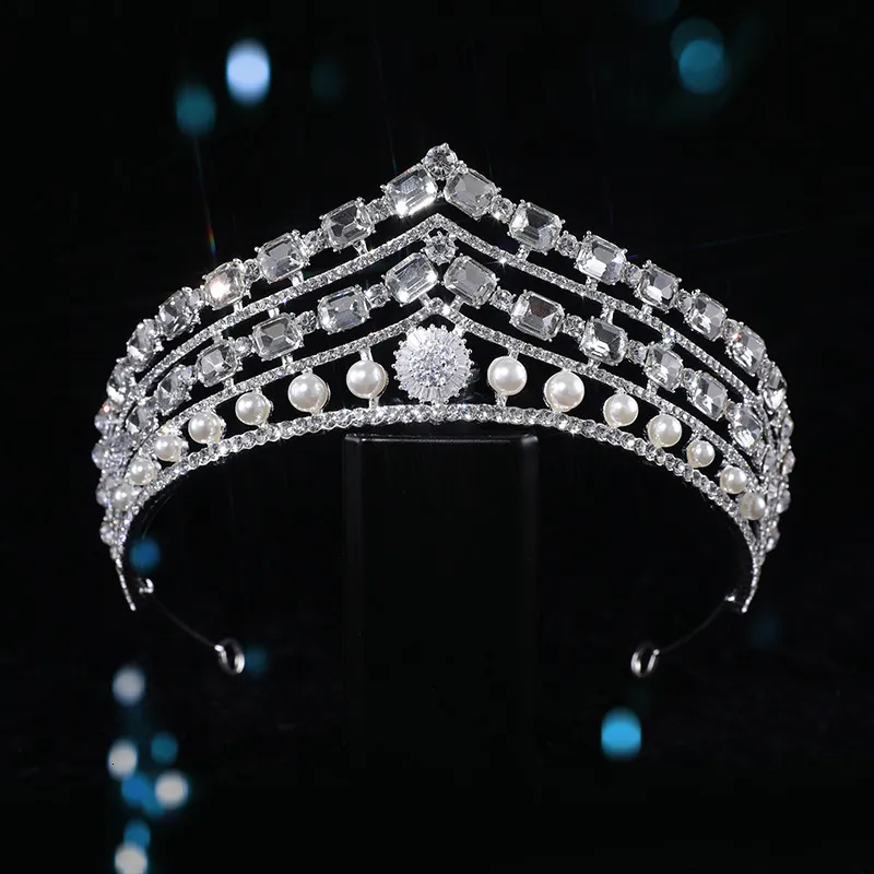 Sieraden Goud Zilver Kleur Barok Vintage Zwart Tiara's En Kronen Parels Kristal Prinses Diademen Bruids Dames Bruiloft_voghion.com