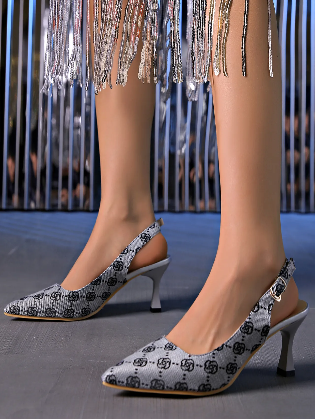  High Heels Sandals Women 2024 Summer Pointed Toe Ankle Straps Pumps Woman Plus Size 42 Thin Heeled Party Shoes_voghion.com