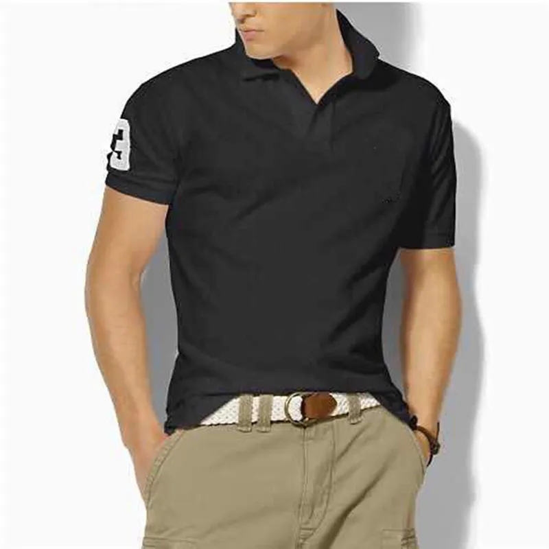Hombre Big Pony brand High Quality Polo Top Men Short Sleeve Casual Embroidery Homme male polo shirt Mascuo lapel tee_voghion.com