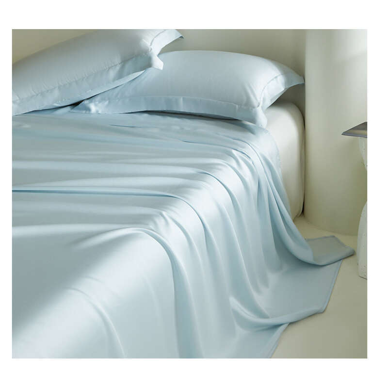 Grado A 100 Lycra Tencel letto, singolo tinta unita primavera Ice Silk lenzuolo, federa, set da 3 pezzi, estate_voghion.com