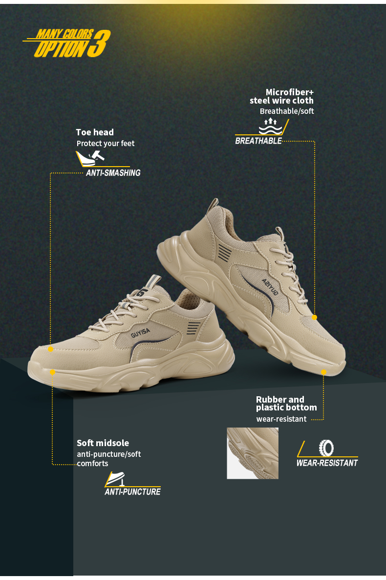 Zapatos eléctricos GUYISA con puntera de plástico, aislados 10 kV, no metálicos 5011NKV 37-44_voghion.com