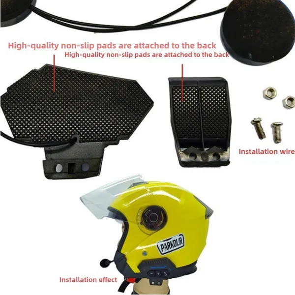 Cuffie Bluetooth 5.4 per casco da moto, auricolari vivavoce con microfono, per la guida_voghion.com