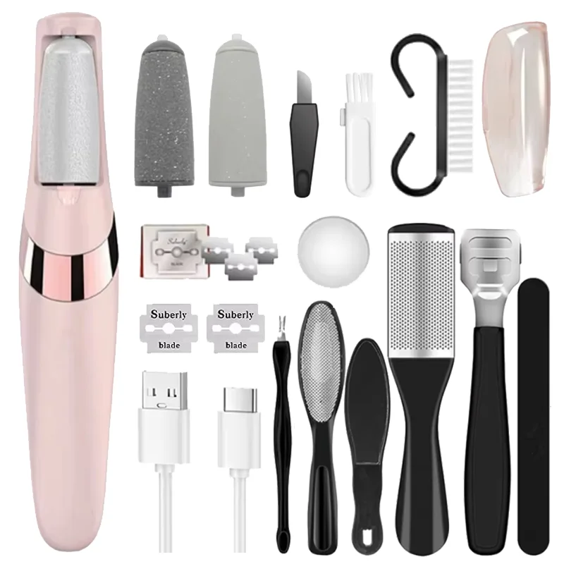 Râpe électrique rechargeable pour callosités et peaux mortes_voghion.com