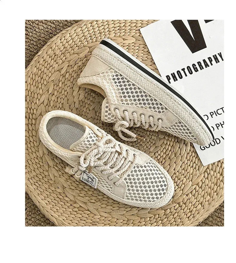 Air Mesh Sneakers For Men Breathable Summer Lightweight Shoes_voghion.com