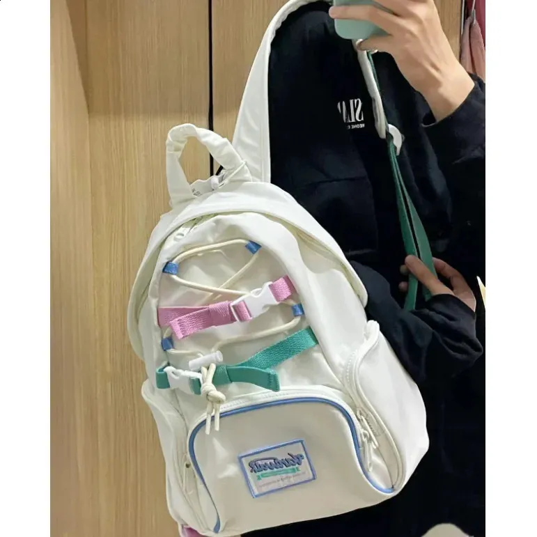 Miyagawa Vintage Junior High Student Backpack Cute Sweet Picnic Bags for Women School Backpacks 240731_voghion.com