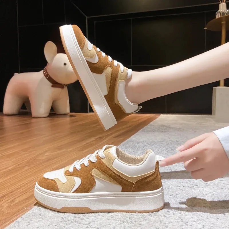 Lapos futócipő platform cipők nyári tavaszi hétköznapi bőr női sportcipő vastag fekete 240809_voghion.com