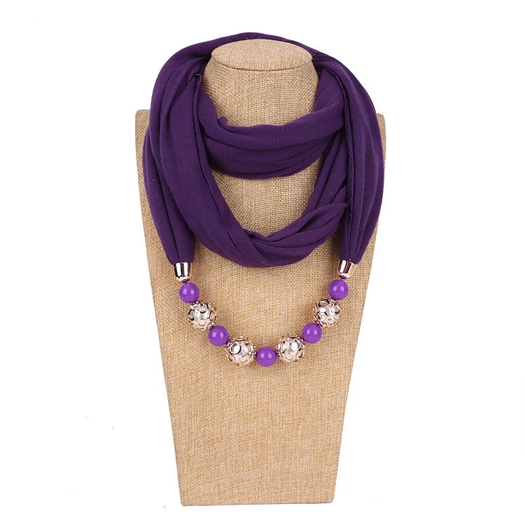 Collier simple et frais de style coréen, petit foulard en soie douce pour protection du cou et protection solaire, printemps-été pour femmes_voghion.com
