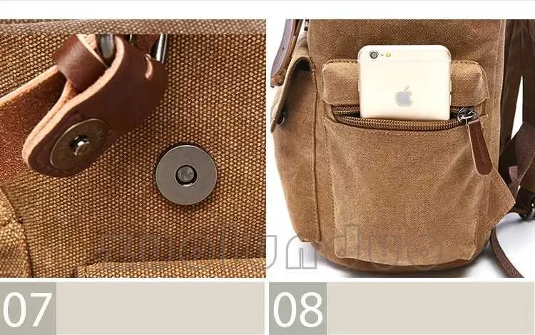 Vintage lõuendiga sülearvuti seljakott meestele Mochila Feminina mood vargusvastane naiste reisiseljakott kooli seljakott C241031_voghion.com