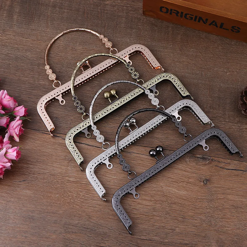 1 borsa quadrata in argento con chiusura a scatto, con telaio in metallo, per realizzare borse fai da te, accessori di grandi dimensioni_voghion.com