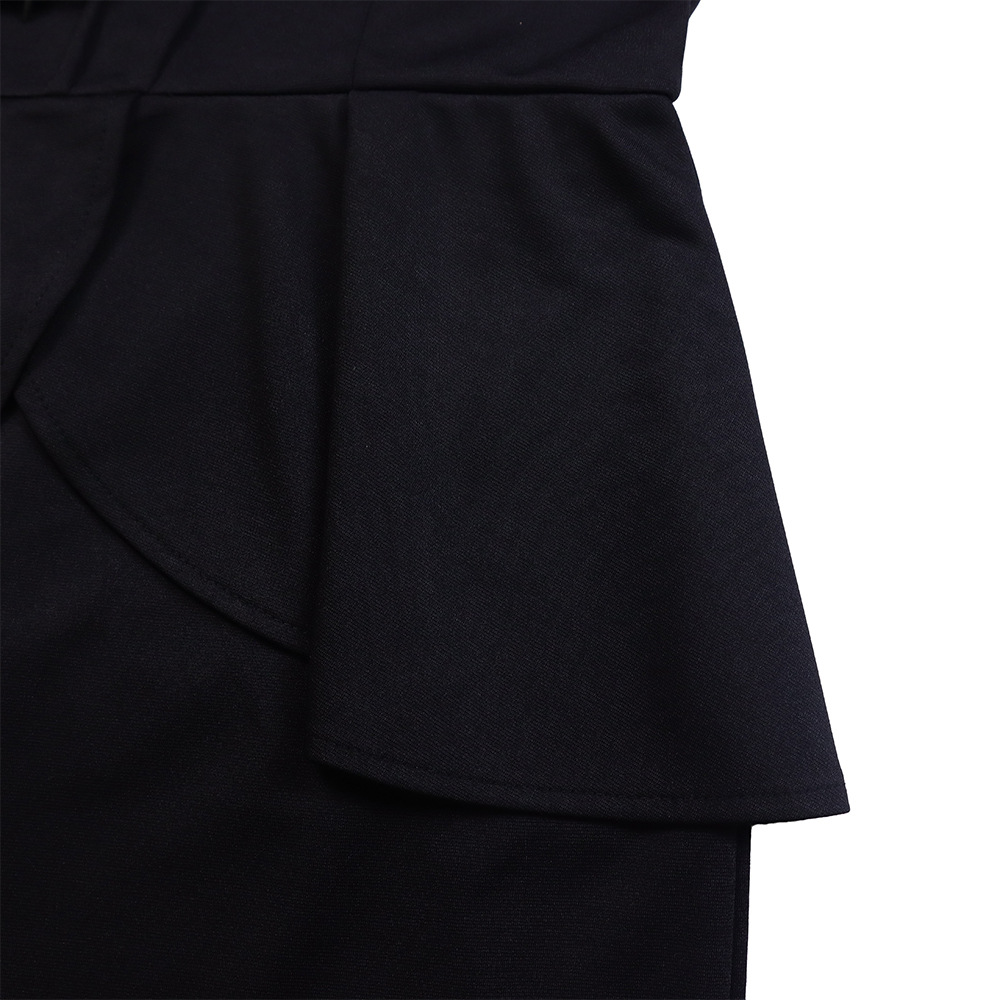 Women's Autumn And Winter New Long-sleeved OL Temperament Elegant Ruffled African Dress_voghion.com