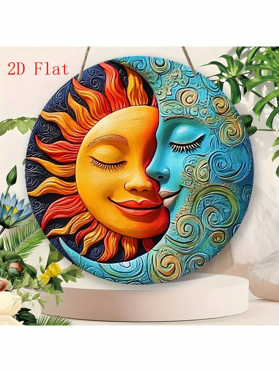 Mond Holzwanddeko,Bar Oder Café-perfektes Geschenk Für Valentinstag,Muttertag Oder Geburtstag,Barwanddeko|Lebendige Wanddeko|Künstliche Holzdekoration_voghion.com