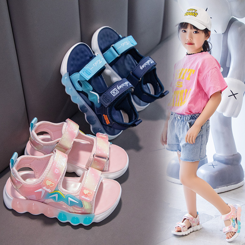 24 Sommer Neue Kindersandalen für Jungen Mädchen Freizeit Strand Sport Weiche Sohle Leichte und Bequeme Schülerschuhe_voghion.com