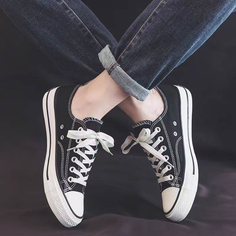 READY STOCK Korean Style Men LowTop Canvas Student Woman Casual All-match Shoes_voghion.com
